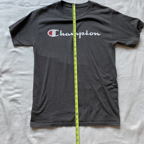 Champion Gray Tee Cotton Small - Picture 7 of 8